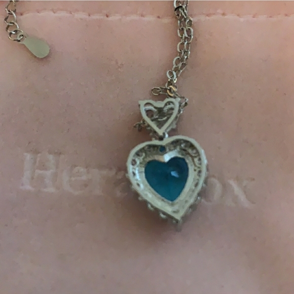 Beautiful Blue Topaz & White Zircon 3 Piece Set - Picture 7 of 10